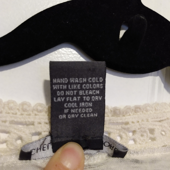 Chelsea & Theodore linen and lace sleeveless tank top S - Picture 5 of 5